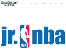 Tablet Screenshot of breakawayhoops.com
